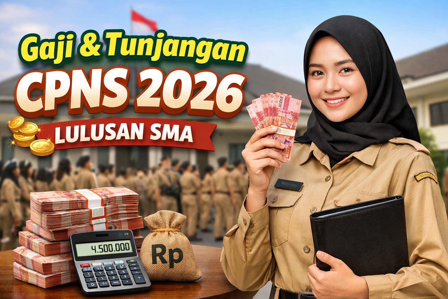 Gaji dan Tunjangan CPNS 2026 Lulusan SMA: Rincian Lengkap dan Simulasi Penghasilan
