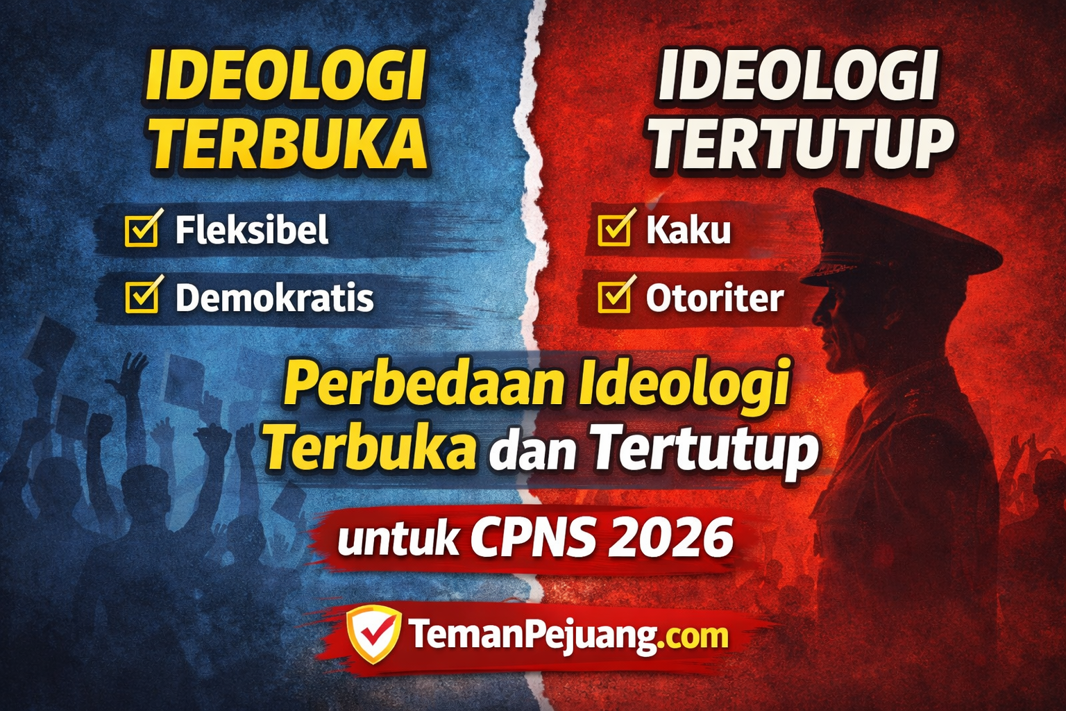 Perbedaan Ideologi Terbuka dan Tertutup dalam Materi TWK CPNS 2026