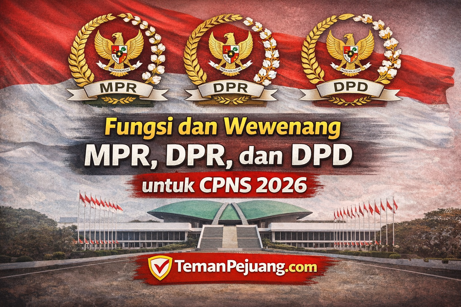 Fungsi dan Wewenang MPR, DPR, dan DPD dalam Materi TWK CPNS 2026