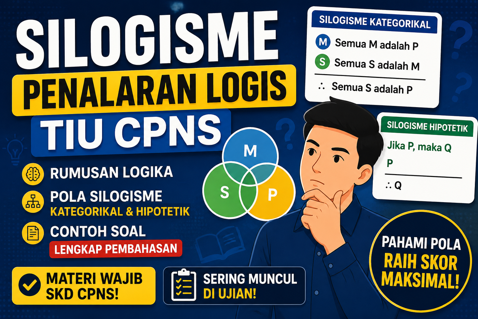 Rumus, Pola, dan Contoh Soal Silogisme TIU CPNS 2026: Kunci Lulus Penalaran Logis