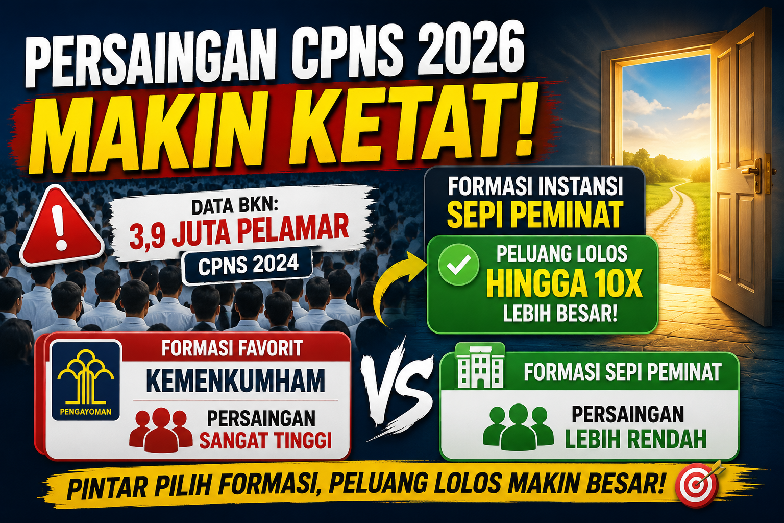 Tips Memilih Formasi CPNS dengan Peluang Lulus Paling Besar untuk CPNS Tahun 2026